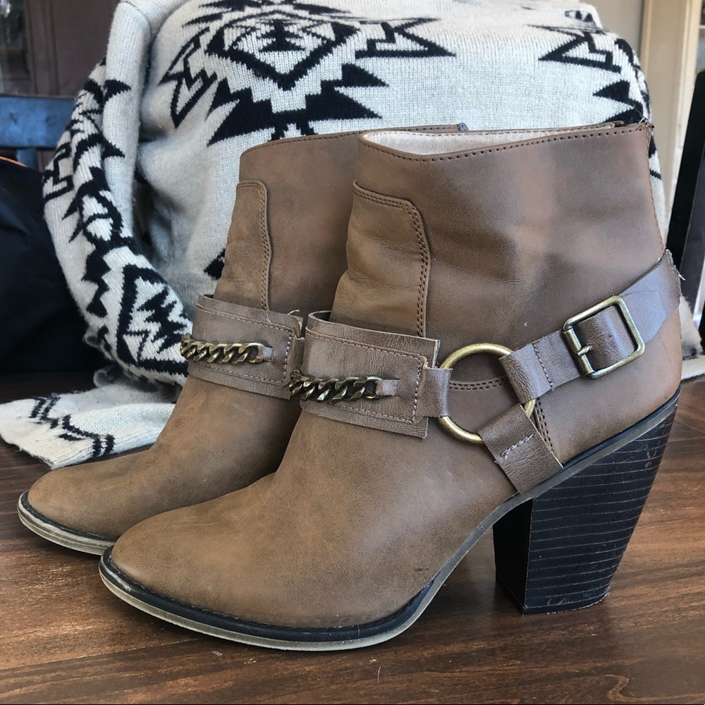 Brown ankle boots